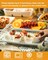 3-Tier Porcelain Serving Tray Stand – (12", Gold) with Collapsible Rack, Ideal for Holidays & Entertaining